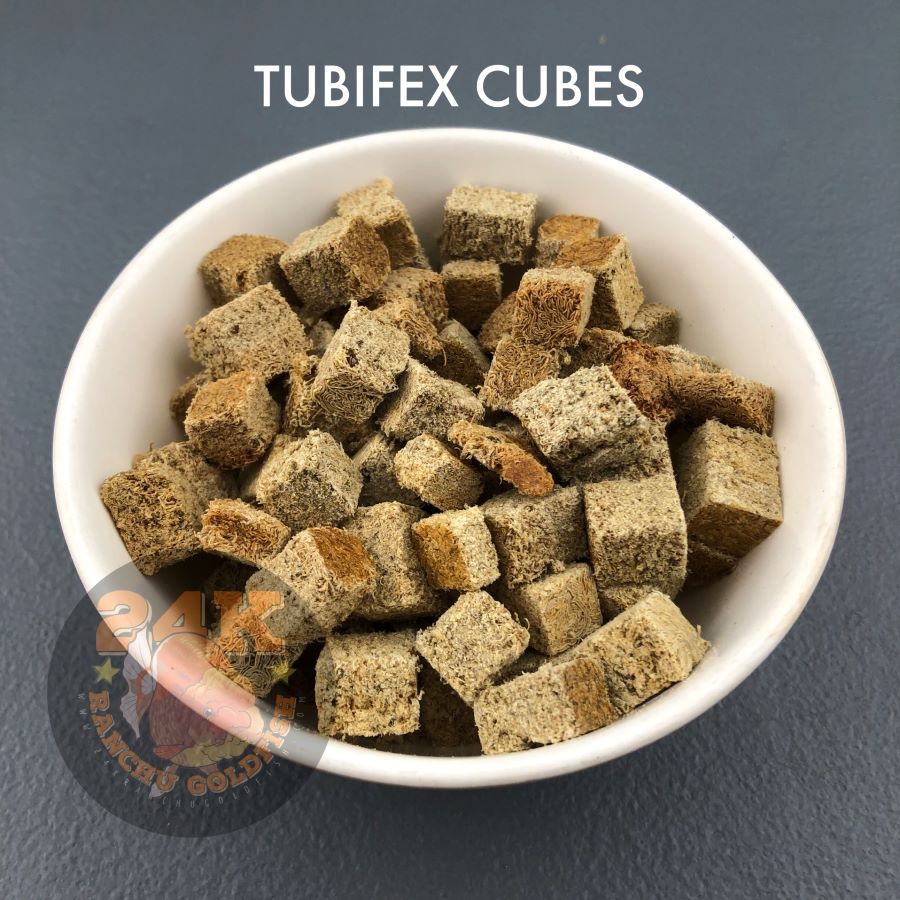 Tubifex Freeze-Dried Cubes Ready-to-Feed Fish Food for Aquatic Pets