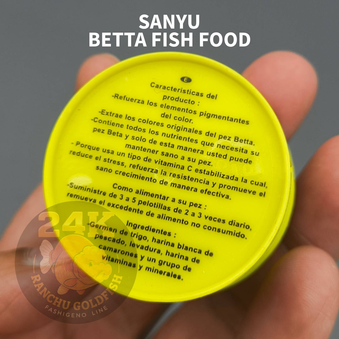 SANYU Betta Fish Food 8g High Protein Micro Pellets for Betta Fish Floating Premium Betta Feed