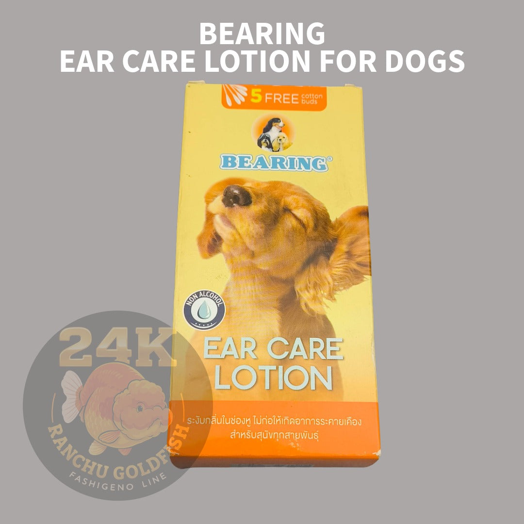 BEARING Ear Care Lotion for Dogs Non-Alcohol Ear Cleaner Removes Wax, Dirt & Odor Dog Ear Cleaning Solution