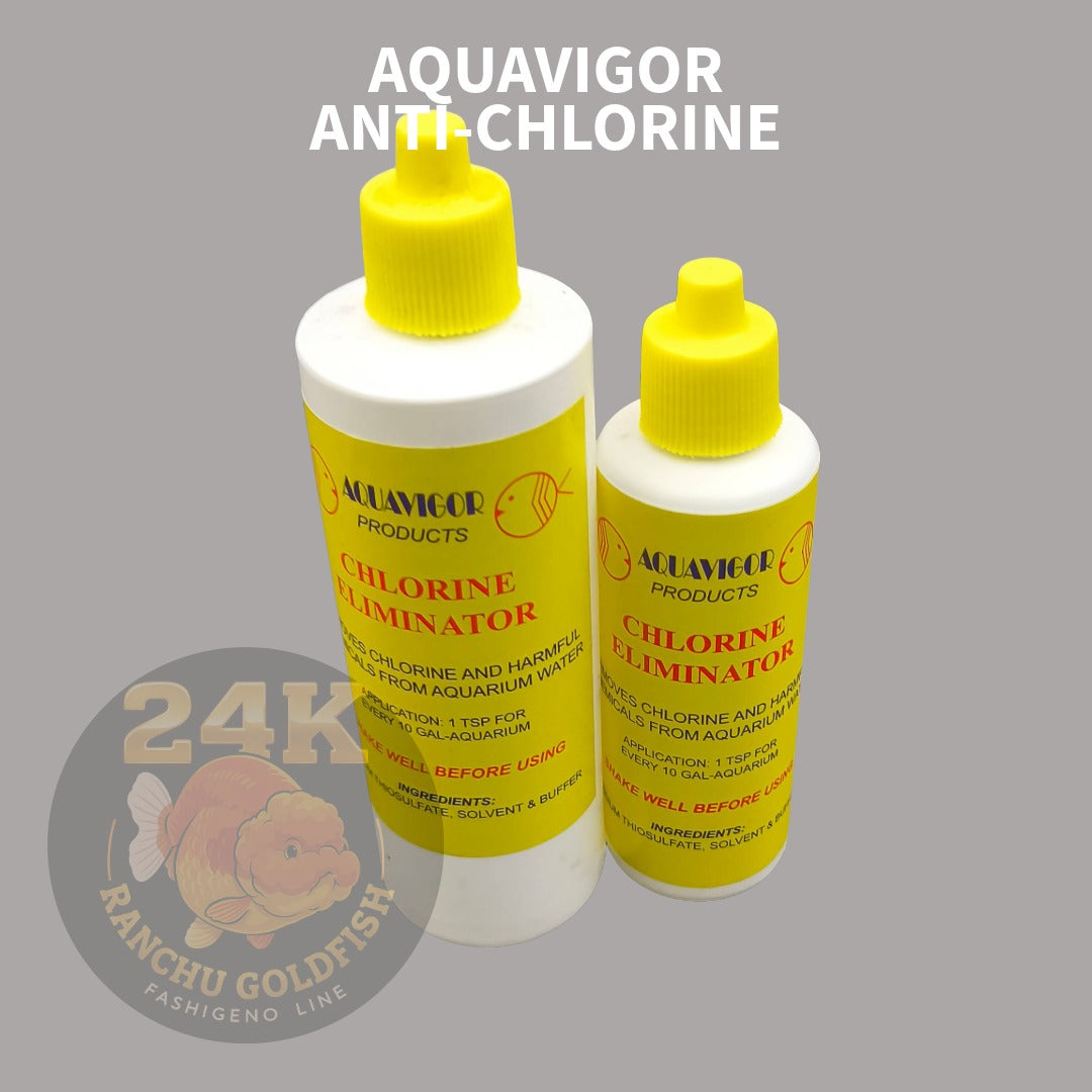 Aquavigor Anti-Chlorine Water Conditioner Chlorine Eliminator for Aquarium Safe for Goldfish, Koi, Betta & All Fish