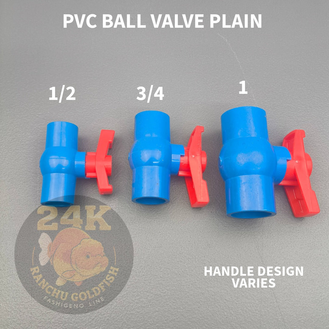 PVC Ball Valve Plain Pipe Fittings Multi-Type Connectors for Aquarium & Plumbing Use