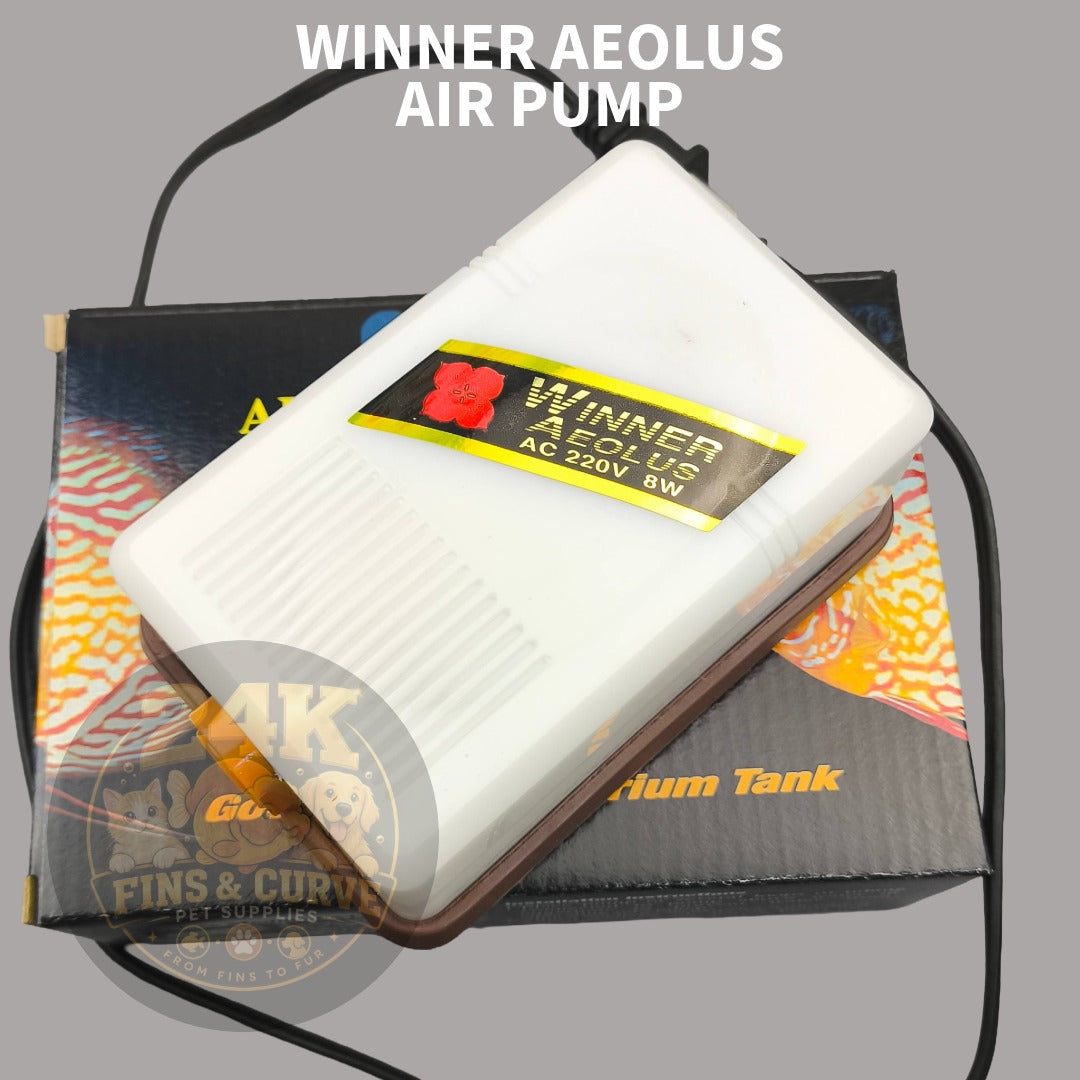 WINNER Aeolus Aquarium Air Pump Dual Outlet Oxygen Pump Aerator for Fish Tank AC220V 8W