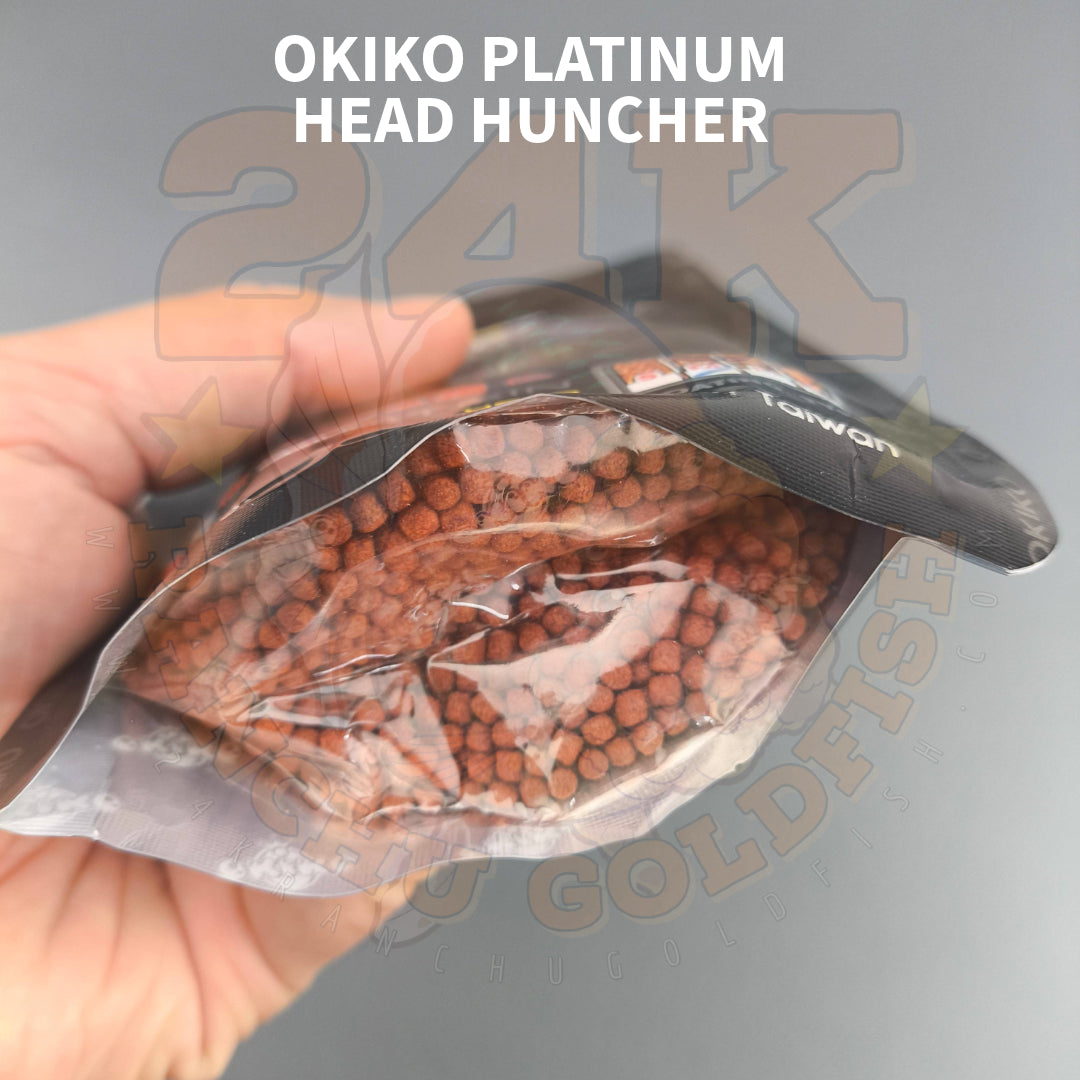 Okiko Black Platinum Head Huncher and Color Enhancer for Flowerhorn Original Thailand