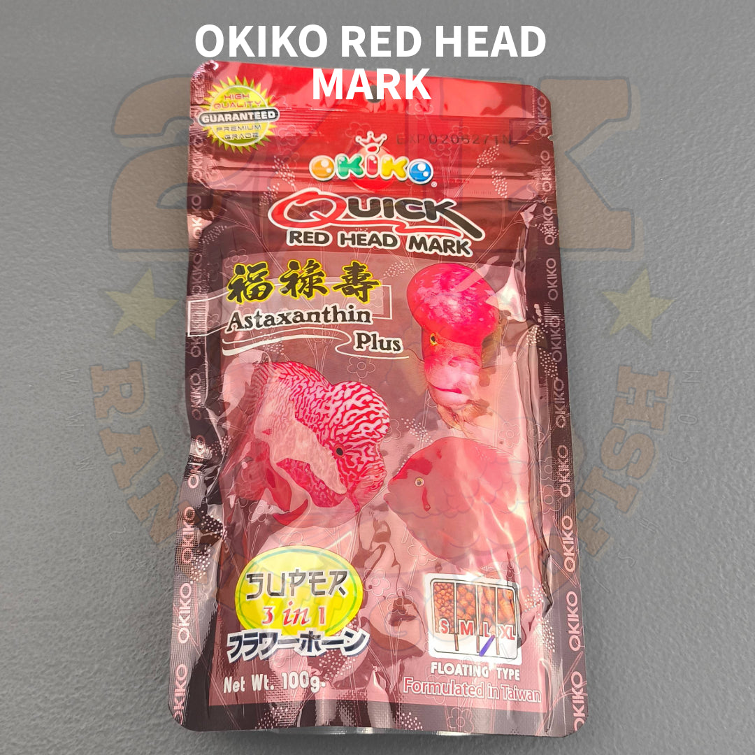Okiko Quick Red Head Mark for Flowerhorn Original Thailand