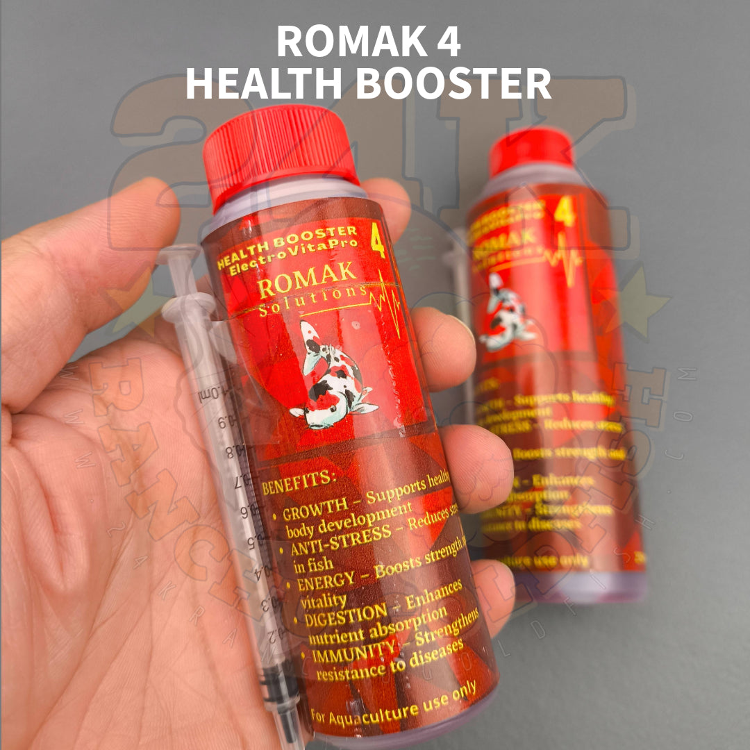 Romak 4 Health Booster ElectroVitaPro Supplement for Pet Fish and Aquaculture