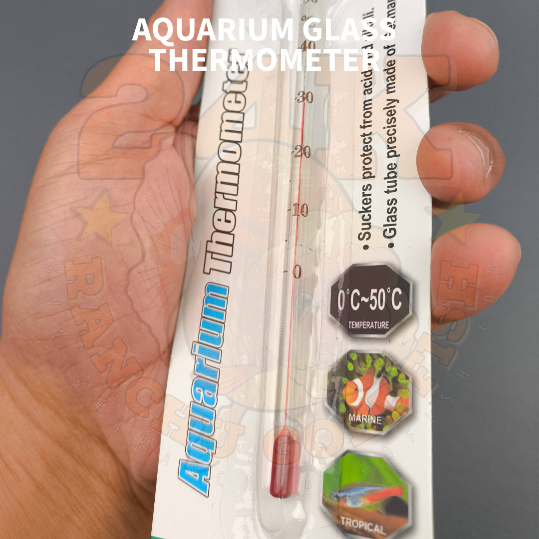 Thermometer Submersible Glass Portable Aquarium Thermometer for Fish Tanks and Pond High Quality