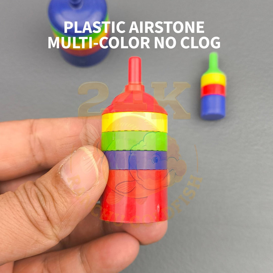 Plastic Air Stone Multi-colored No Clog for Aquarium and Ponds Heavy Duty