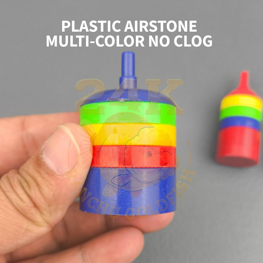 Plastic Air Stone Multi-colored No Clog for Aquarium and Ponds Heavy Duty