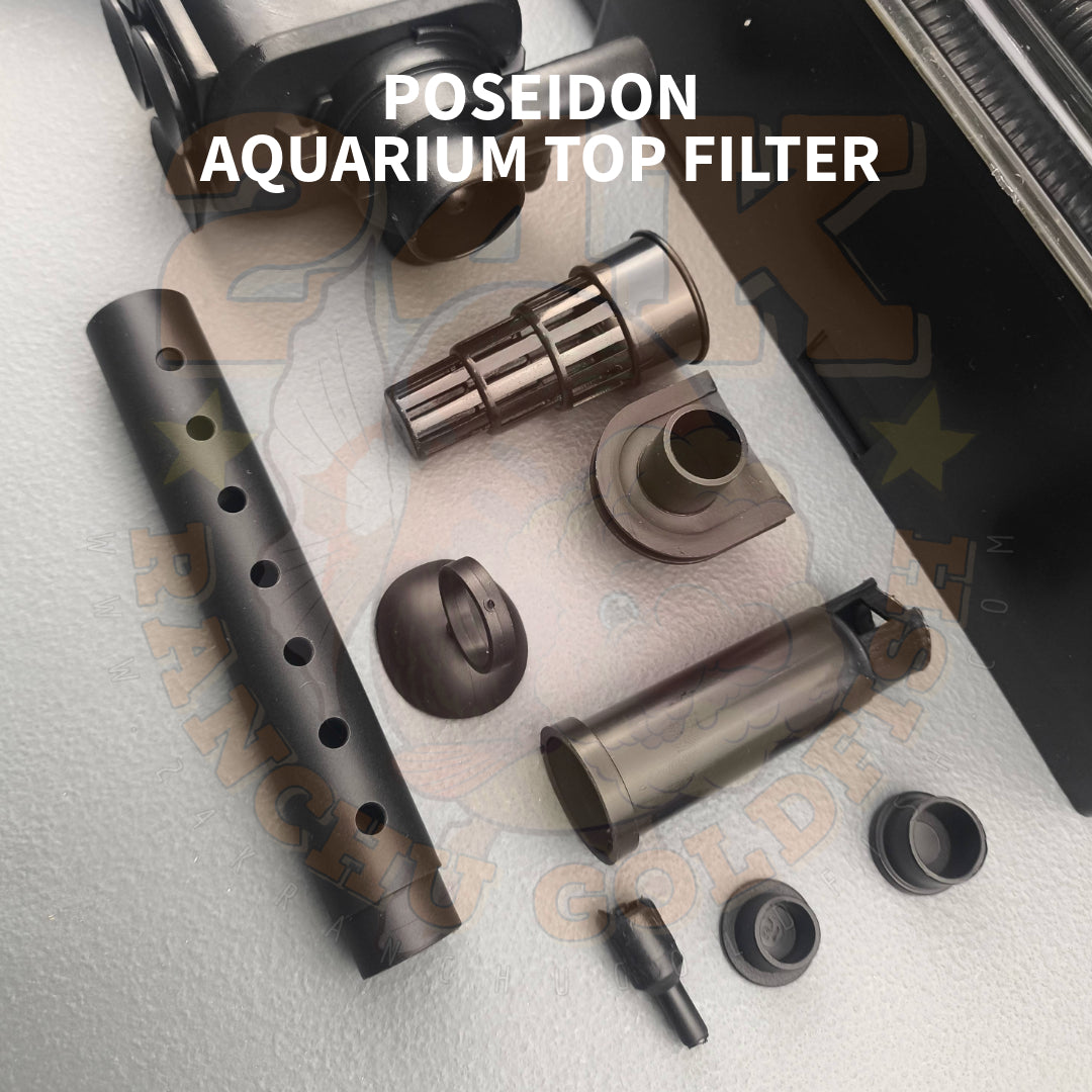 Poseidon Top Filter Overhead Filter Set for 20gal to 100gal Aquarium Tanks