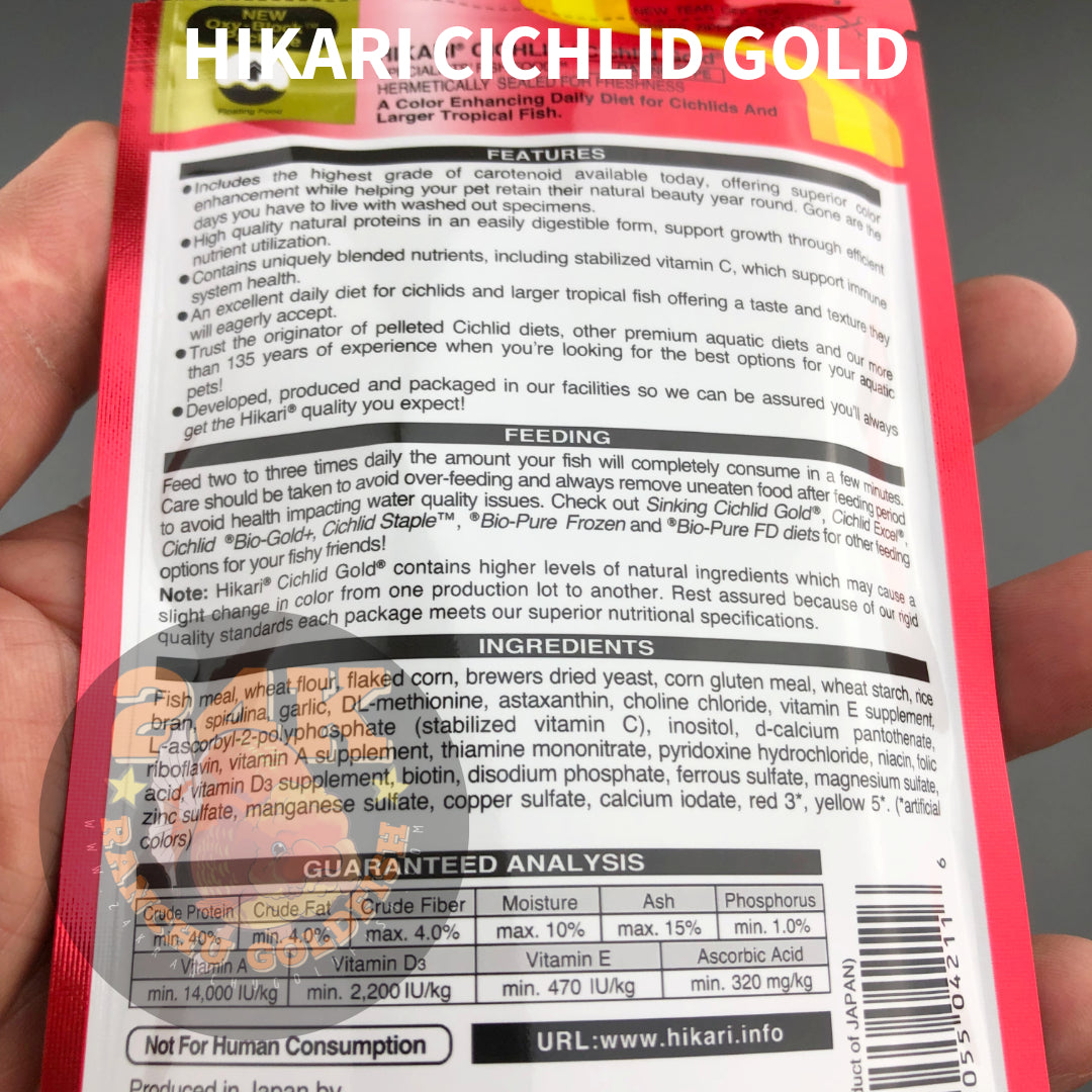 Hikari Cichlid Gold Floating Pellets Color-Enhancing Diet For Cichlids And Larger Tropical Fish Original Japan