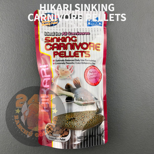 Hikari Tropical Sinking Carnivore Pellets For Most Carnivores, Especially Cats, Sharks, Eels, Bichirs & Stingrays Original Japan