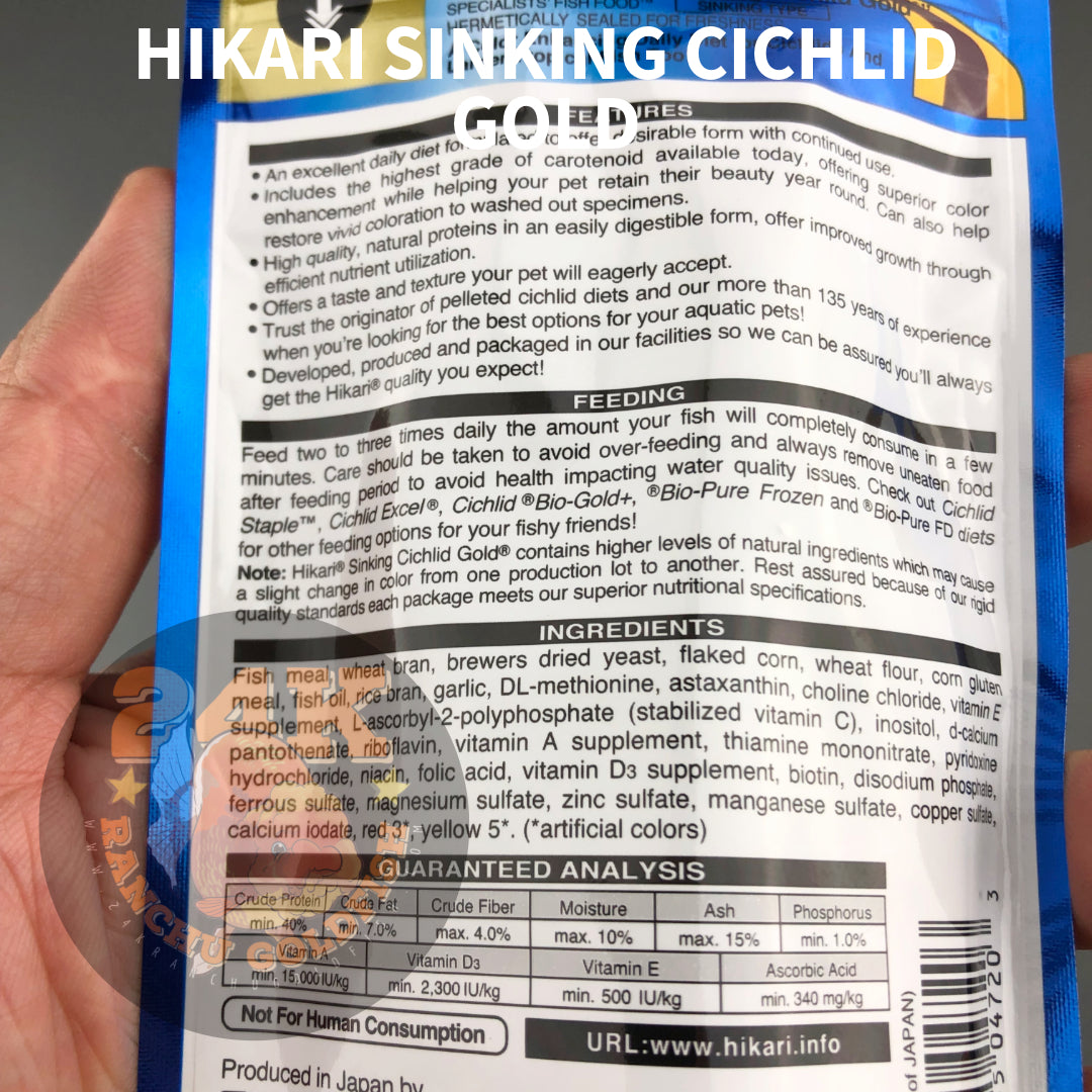 Hikari Cichlid Gold Sinking Pellets For Cichlid And Lager Tropical Fish Original Japan
