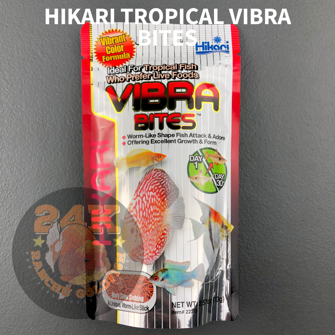 Hikari Tropical Vibra Bites For Tropical Fish Who Prefer Live Foods Original Japan