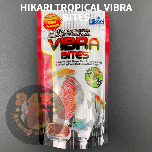 Hikari Tropical Vibra Bites For Tropical Fish Who Prefer Live Foods Original Japan