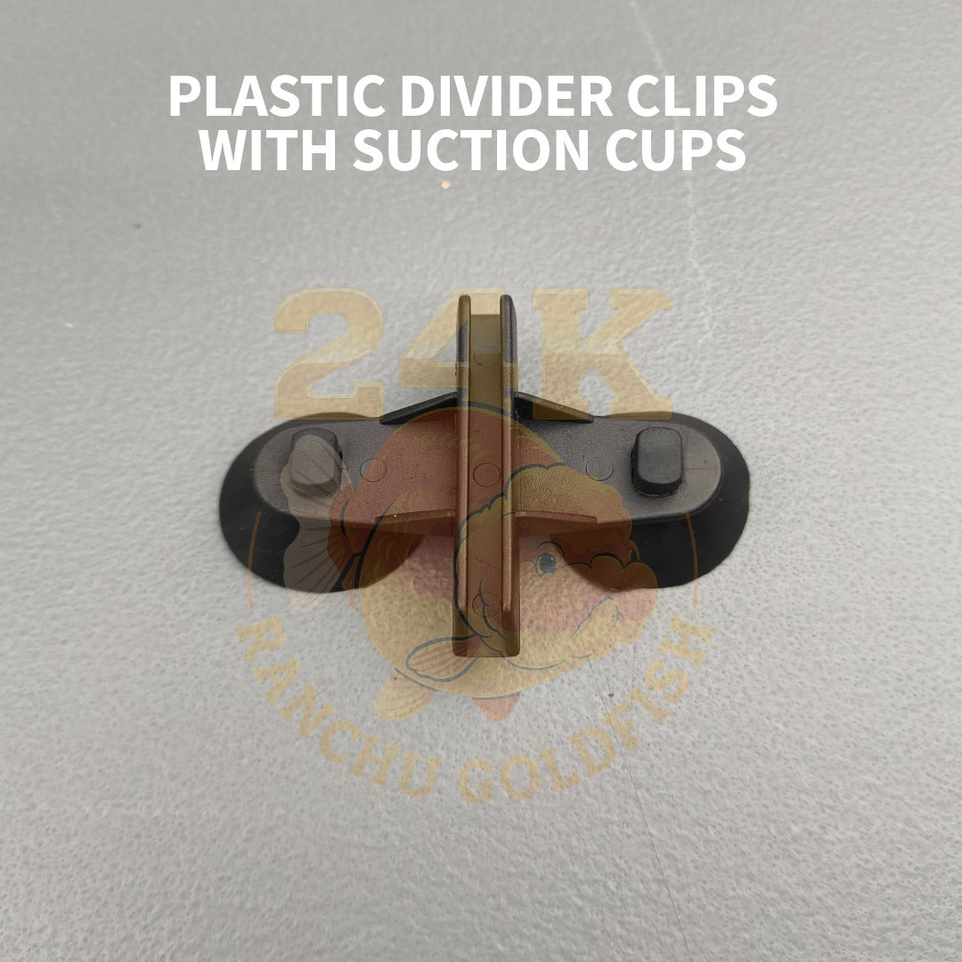 Divider Clip Holder for Aquarium Partitions with Strong Heavy Duty Suction Cups