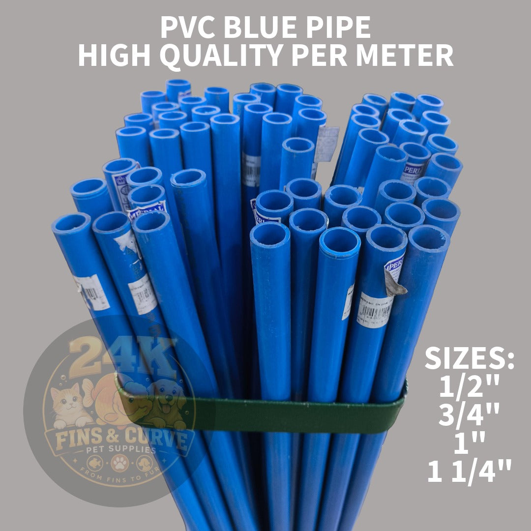 Blue Pipe PVC 1 Meter/Pc (20mm, 25mm, 32mm, 40mm) for Plumbing, Water Line, Aquarium, Sump, Pump, Garden, ETC