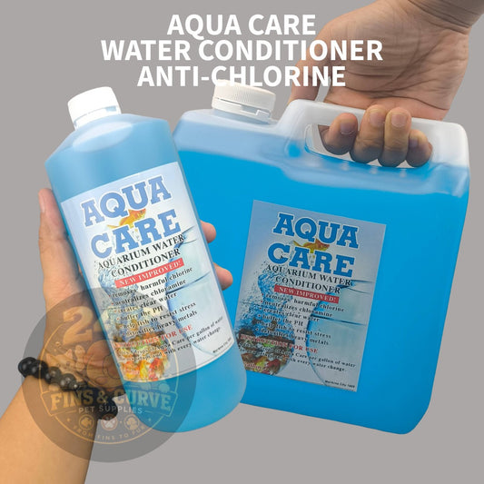 AQUA CARE Aquarium Water Conditioner Anti Chlorine Dechlorinator for Freshwater Fish 1L 1Gal