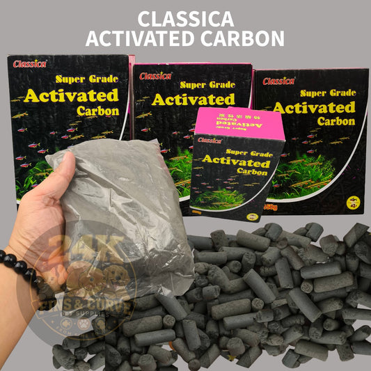 Classica Super Grade Activated Carbon Pellets 1-Bag 150/300/500G Filter Media for Aquarium Filter