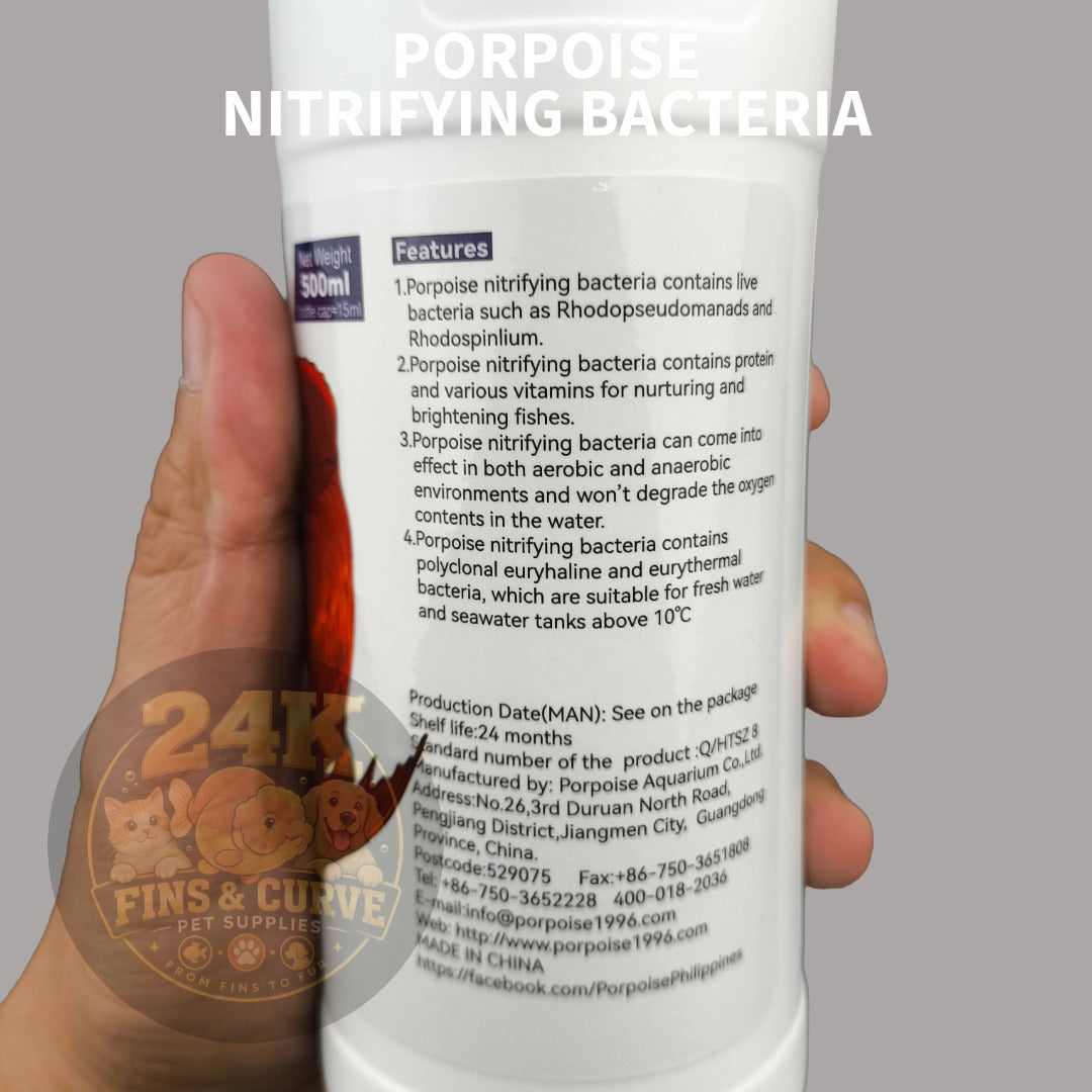 PORPOISE Nitrifying Bacteria for Aquarium, Fish Tanks, and Ponds 500ml