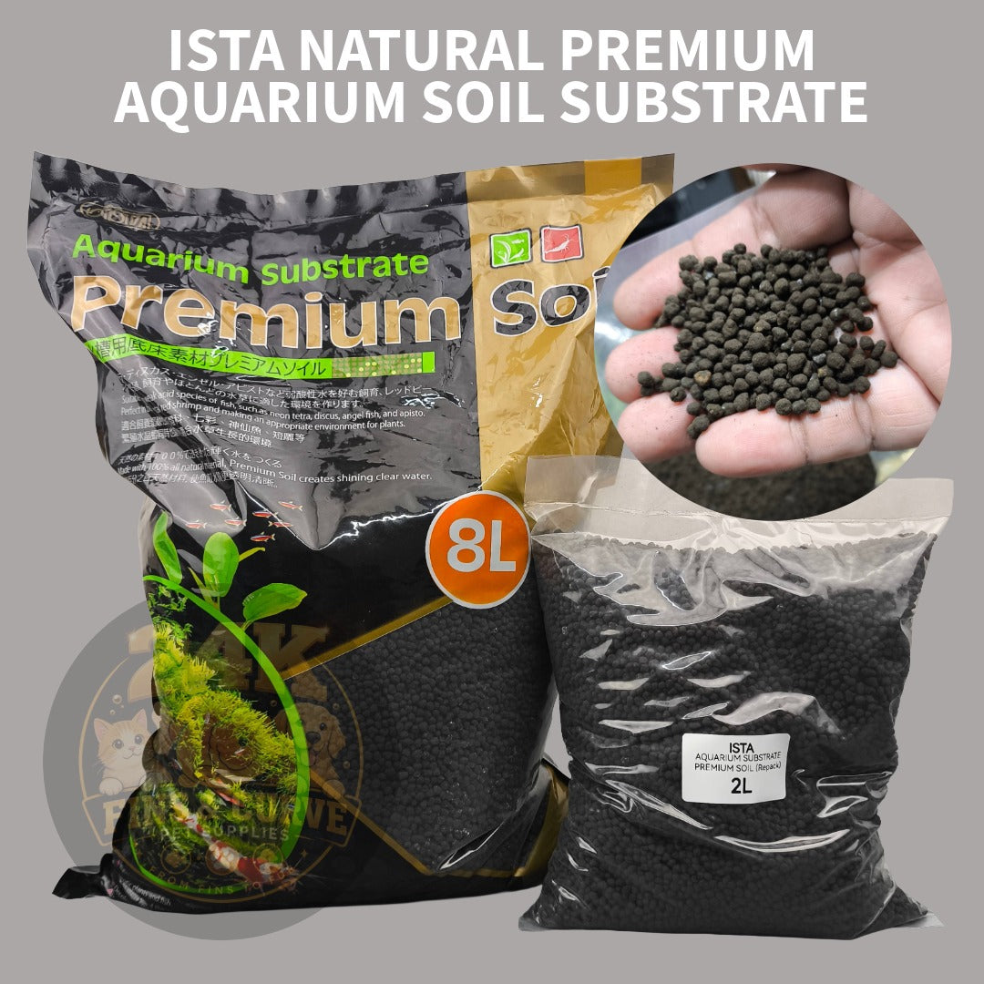 ISTA Premium Aquarium Soil Natural Substrate for Planted Tanks Improves Water Quality