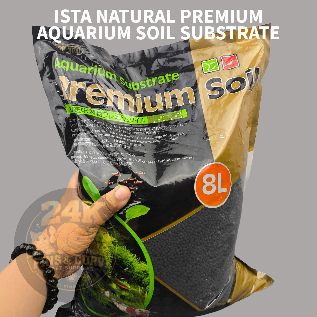 ISTA Premium Aquarium Soil Natural Substrate for Planted Tanks Improves Water Quality
