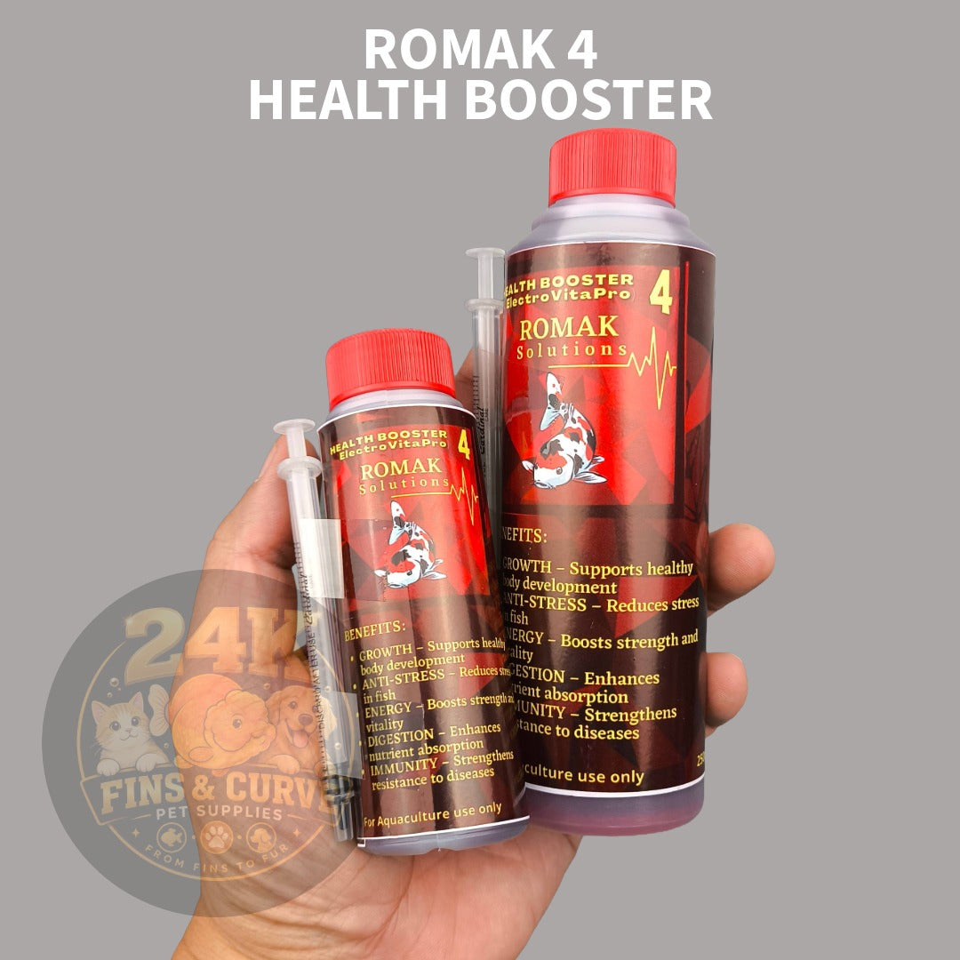 Romak 4 Health Booster ElectroVitaPro Supplement for Pet Fish and Aquaculture