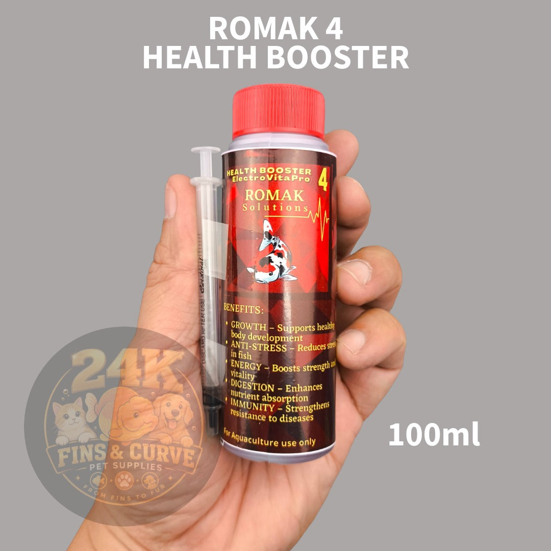 Romak 4 Health Booster ElectroVitaPro Supplement for Pet Fish and Aquaculture