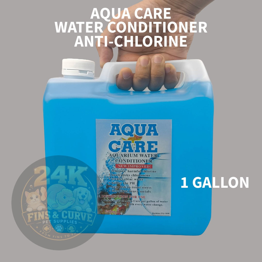 AQUA CARE Aquarium Water Conditioner Anti Chlorine Dechlorinator for Freshwater Fish 1L 1Gal