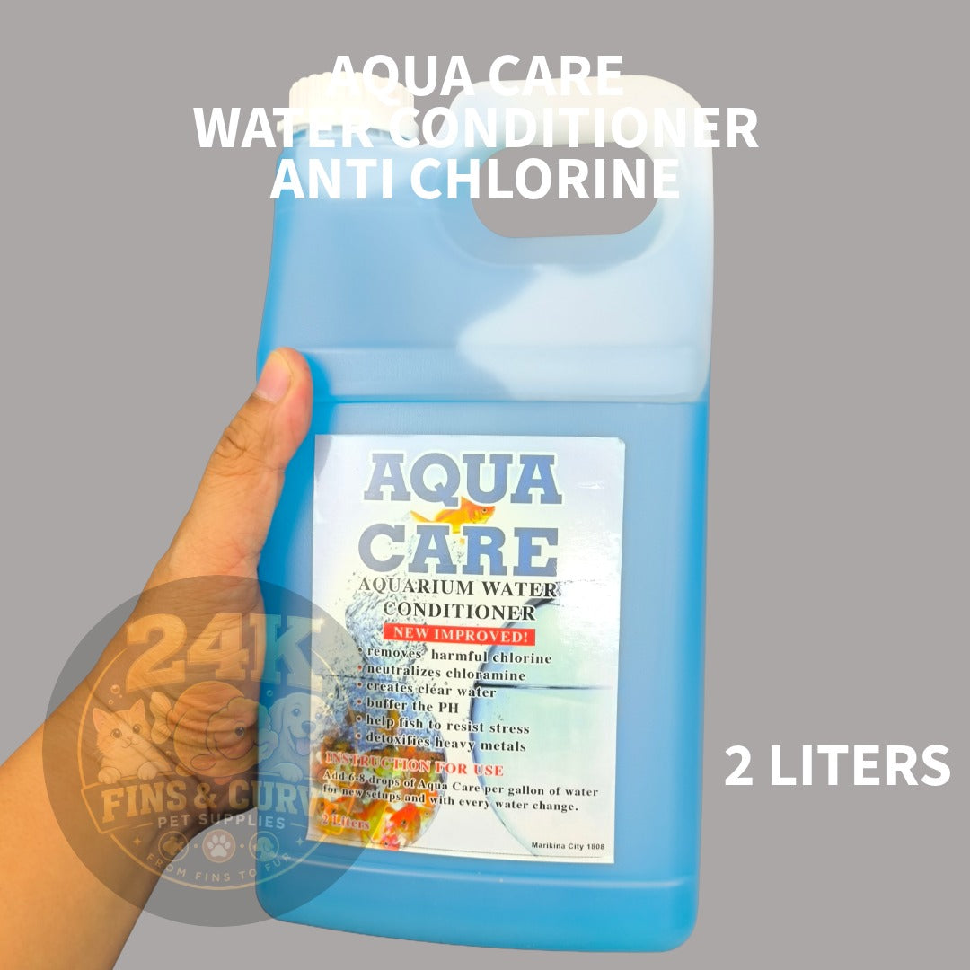 AQUA CARE Aquarium Water Conditioner Anti Chlorine Dechlorinator for Freshwater Fish 1L 1Gal
