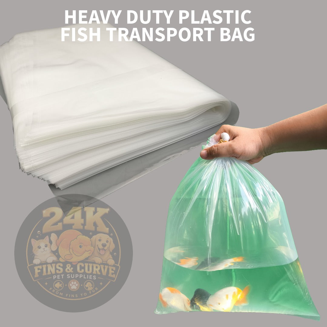 24K Heavy Duty Plastic Fish Transport Bag Clear Aquarium Fish Packing Bag