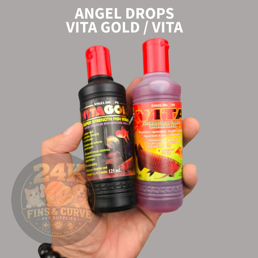 Angel Drops Vita Gold Fish Vitamins 125mL Color Enhancer for Aquarium Freshwater Fish