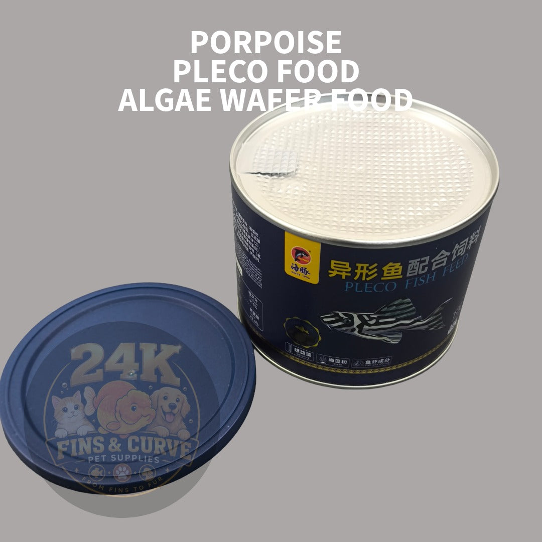 PORPOISE Algae Wafer Food for Pleco Corydoras Shrimp Bottom Feeder Fish