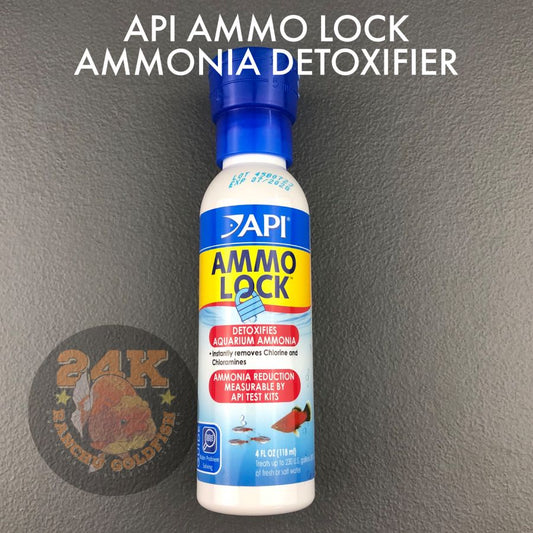 API Ammo Lock Ammonia Detoxifier for Fresh and Saltwater Aquariums Original 118ml