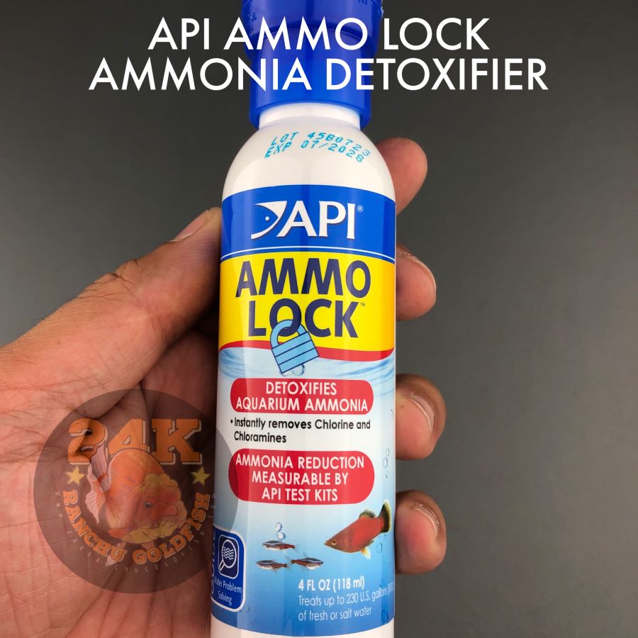 API Ammo Lock Ammonia Detoxifier for Fresh and Saltwater Aquariums Original 118ml