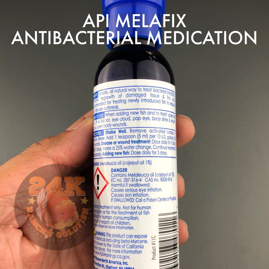 API Melafix Antibacterial Treatment for Fish Wounds and Abrasions Tail Rot Eye Cloud Fungus Original 118ml 4oz