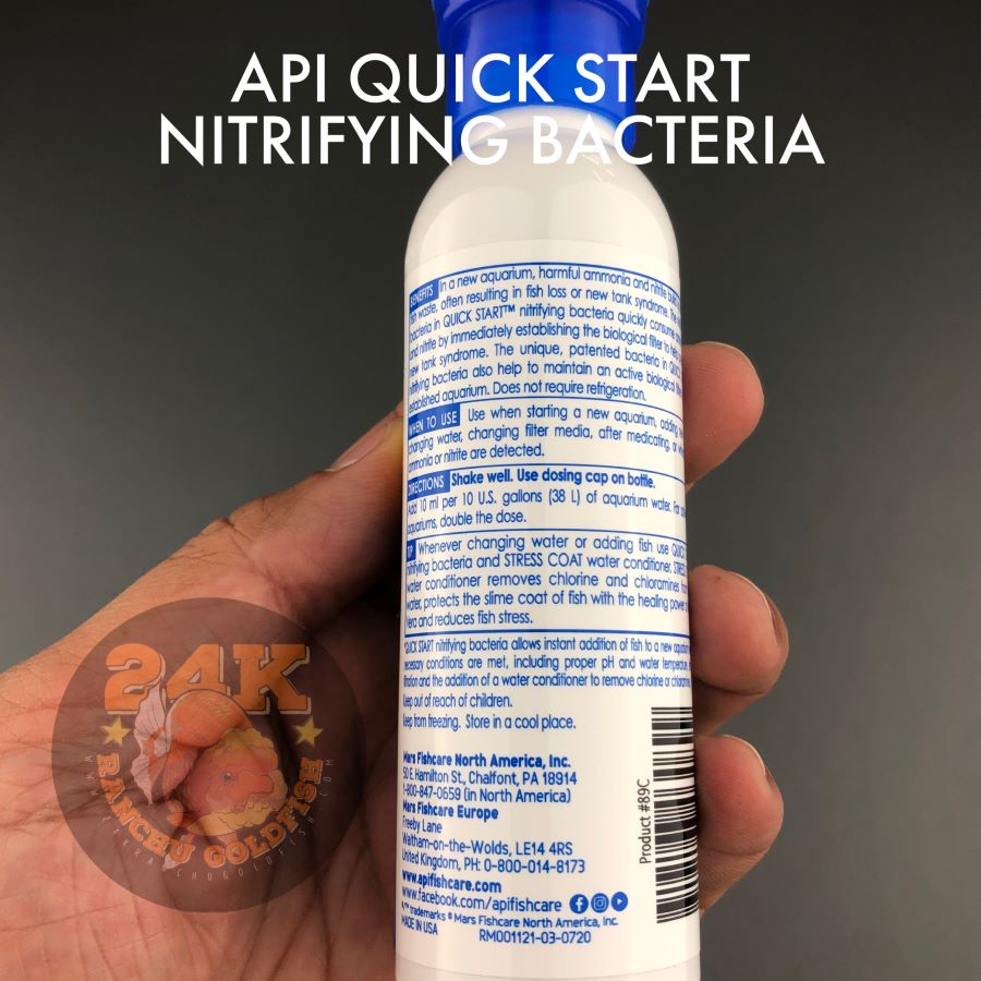 API Quick Start Nitrifying Bacteria for Natural Aquarium Cycle with Beneficial Bacteria Original 118ml