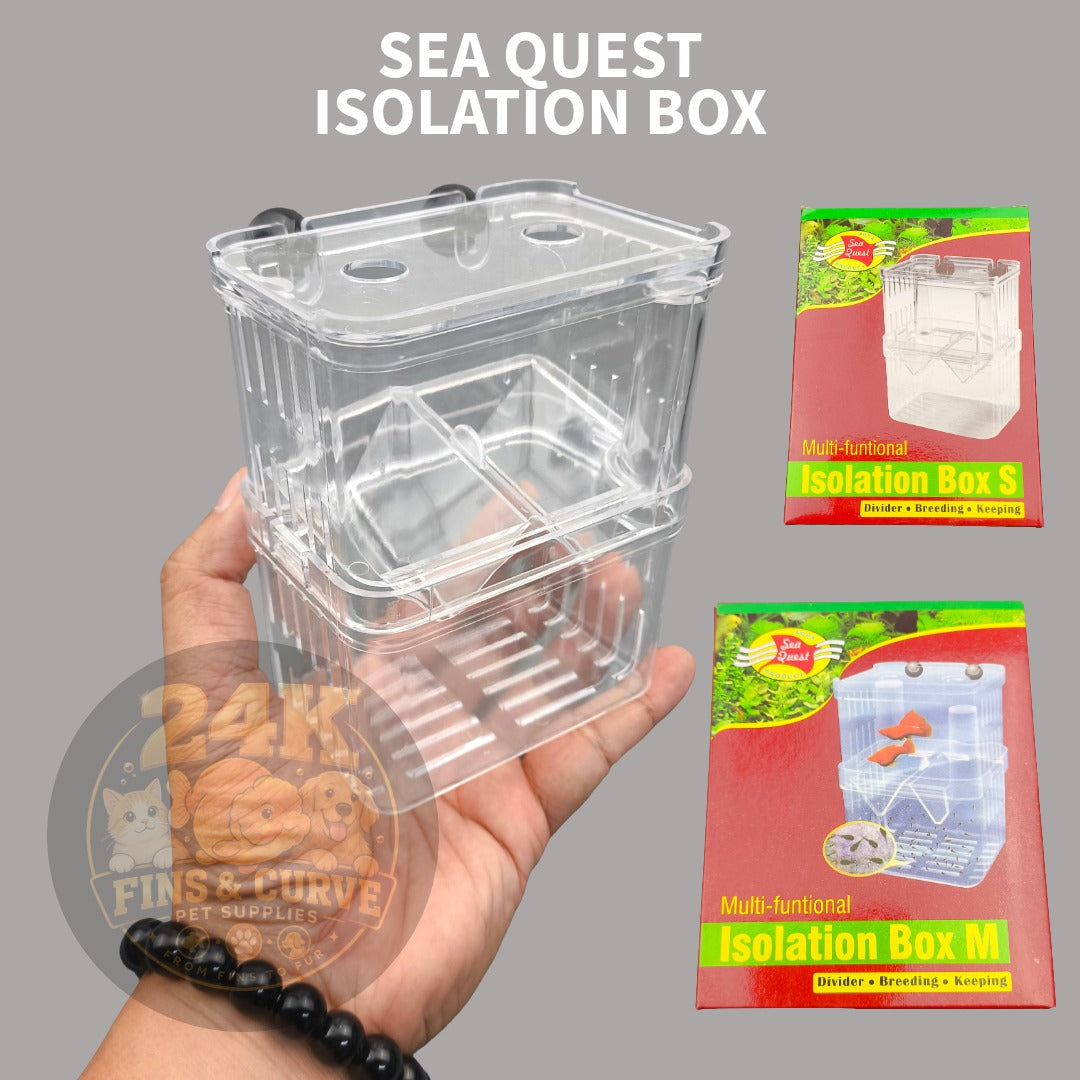 Sea Quest Aquarium Isolation Box Fish Breeding Box Tank Divider Fry Breeder Box Clear