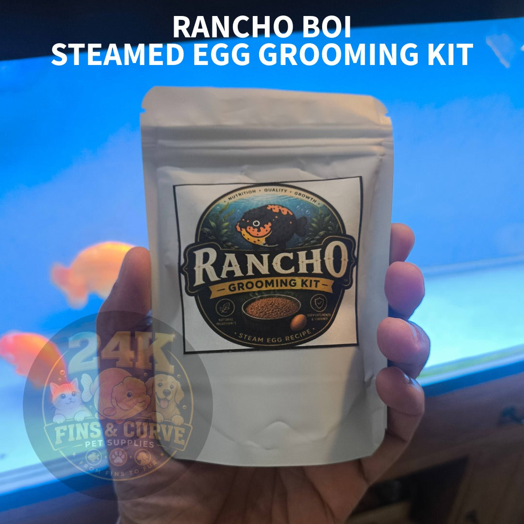 Rancho Boi Steamed Egg Recipe Mix for Ranchu Goldfish Homemade Fish Food Grooming Formula