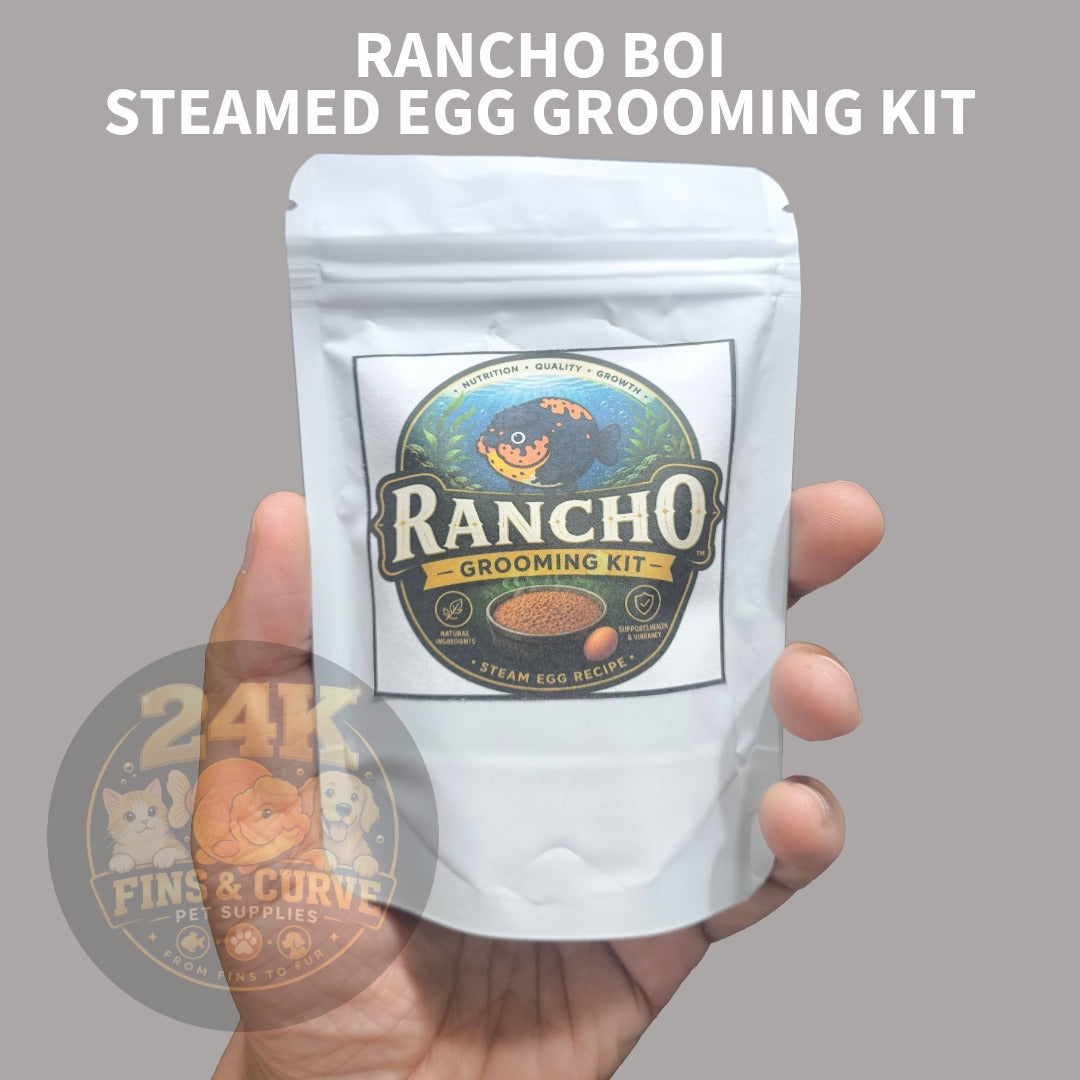 Rancho Boi Steamed Egg Recipe Mix for Ranchu Goldfish Homemade Fish Food Grooming Formula