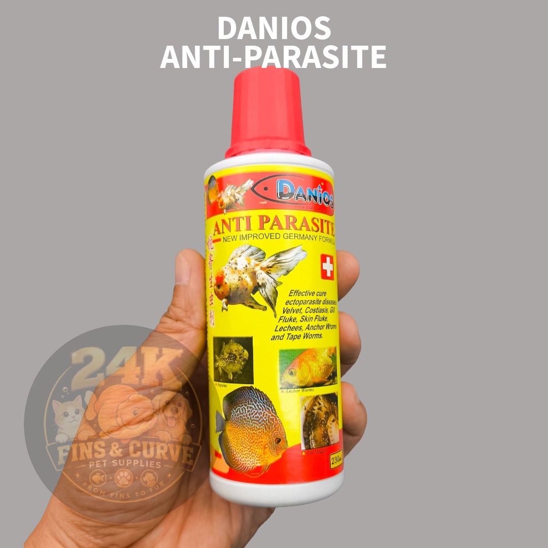 DANIOS Anti-Parasite Aquarium Water Care Solution for Ornamental Fish 110ml 230ml