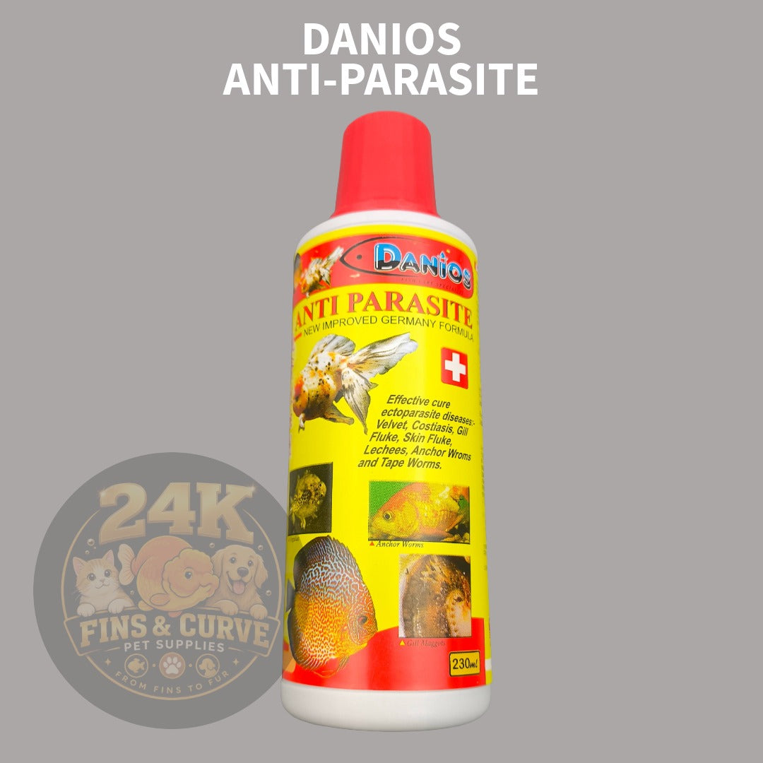 DANIOS Anti-Parasite Aquarium Water Care Solution for Ornamental Fish 110ml 230ml