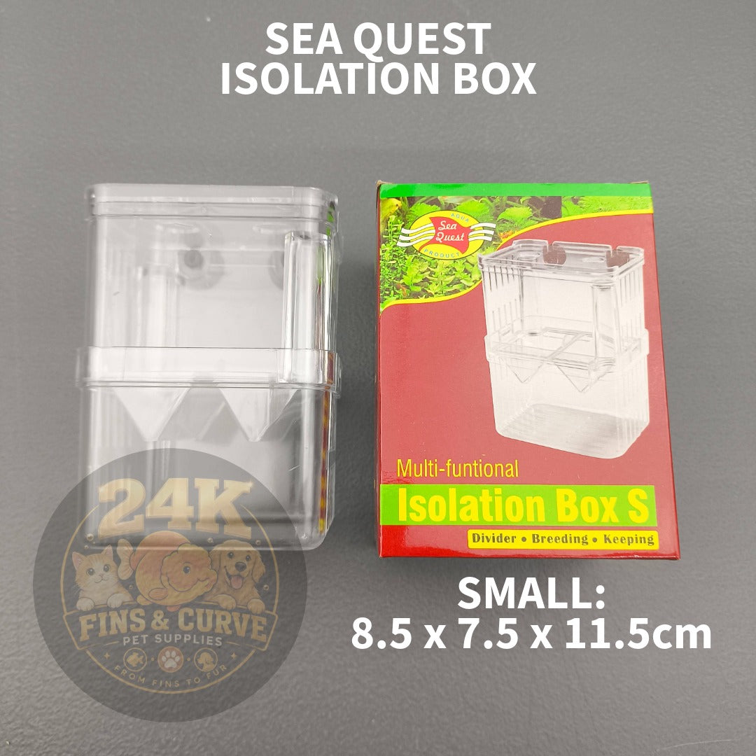 Sea Quest Aquarium Isolation Box Fish Breeding Box Tank Divider Fry Breeder Box Clear