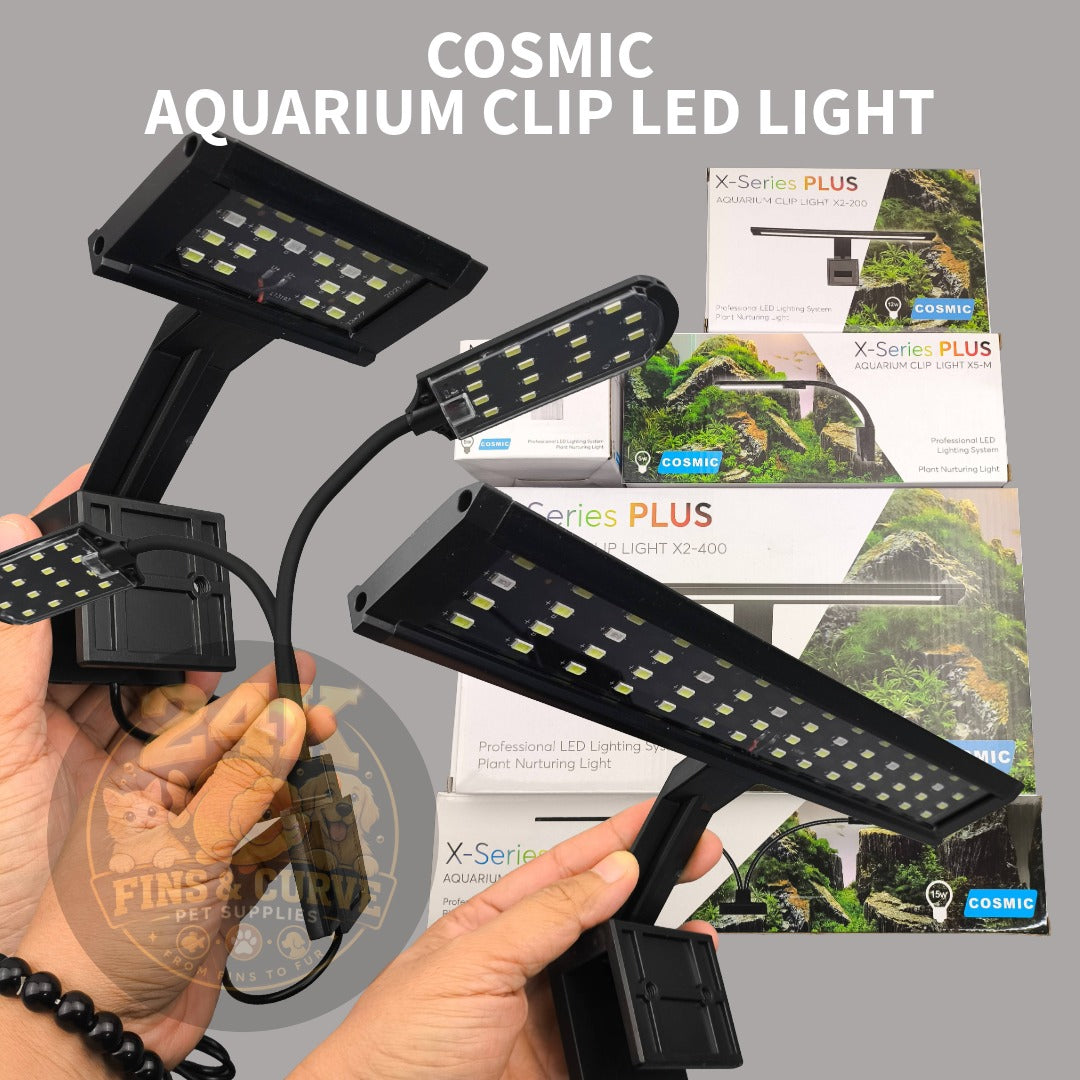 Cosmic Aquarium Clip LED Light for Fish Tank Planted Aquarium Nano Tank Adjustable Lamp 3W-15W