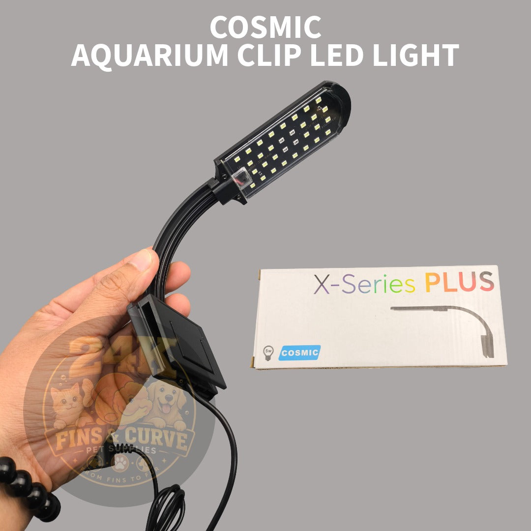 Cosmic Aquarium Clip LED Light for Fish Tank Planted Aquarium Nano Tank Adjustable Lamp 3W-15W
