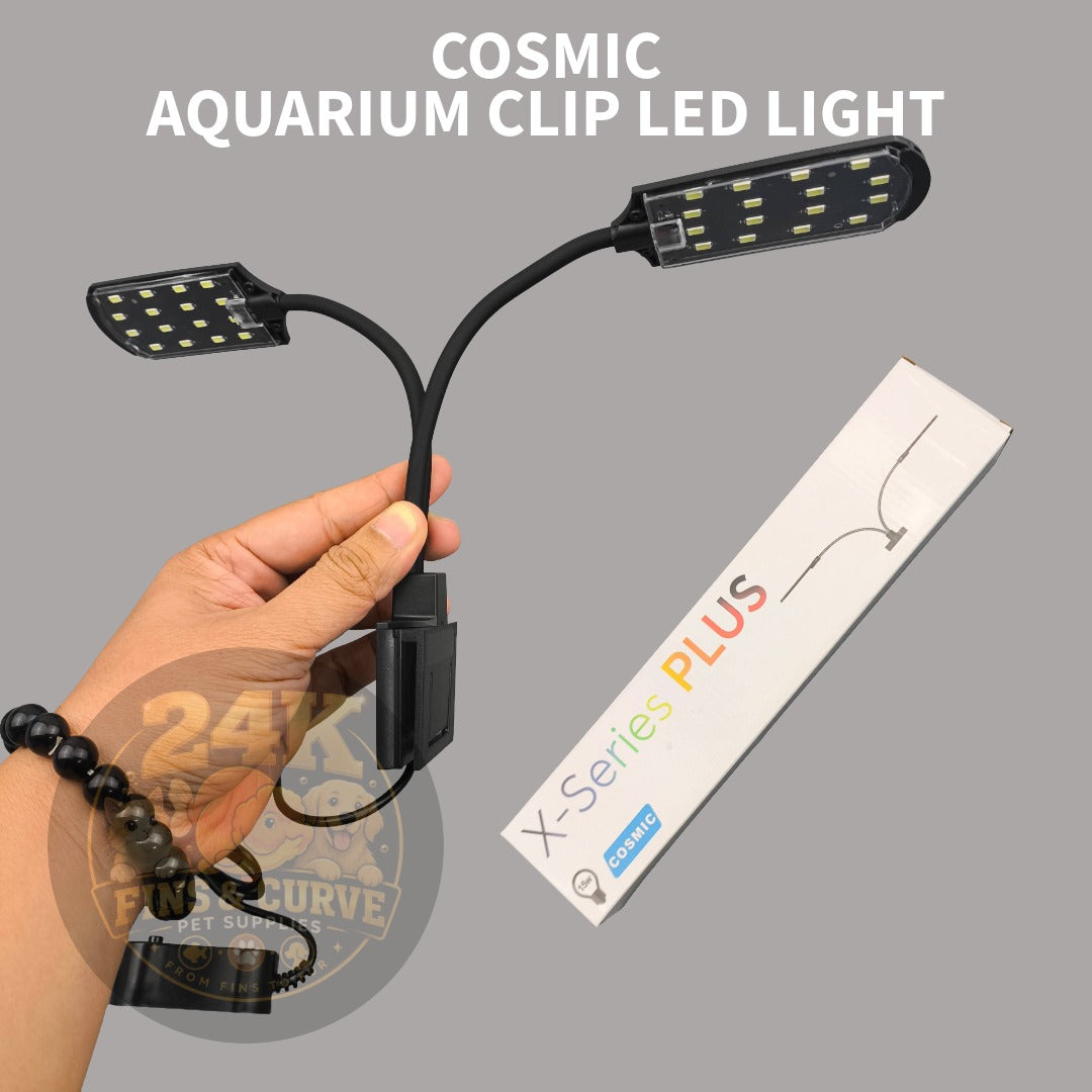 Cosmic Aquarium Clip LED Light for Fish Tank Planted Aquarium Nano Tank Adjustable Lamp 3W-15W
