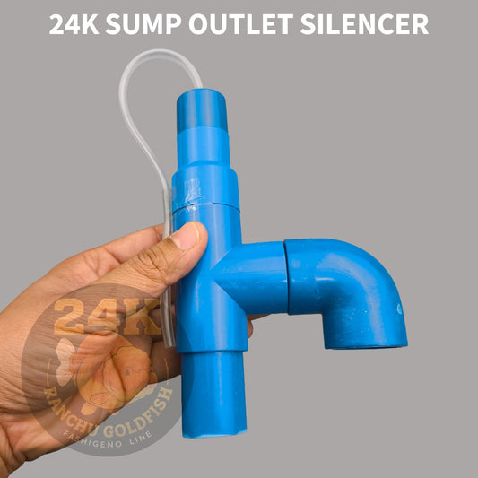 24K Aquarium Sump Outlet Silencer Overflow Noise Reducer PVC Drain Silencer for Sump Filter System