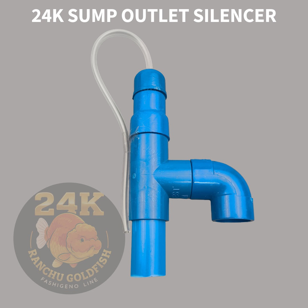 24K Aquarium Sump Outlet Silencer Overflow Noise Reducer PVC Drain Silencer for Sump Filter System