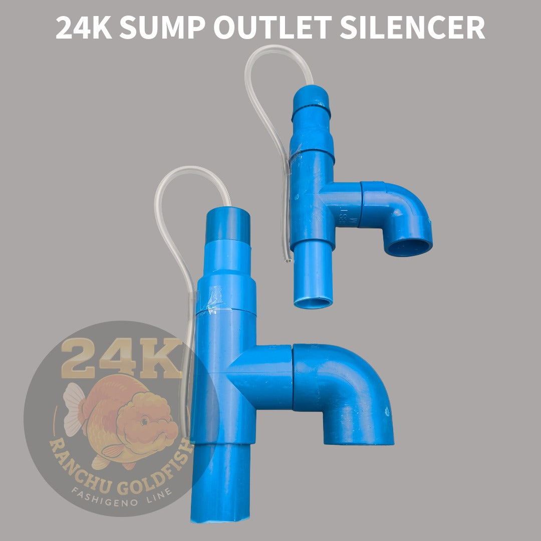 24K Aquarium Sump Outlet Silencer Overflow Noise Reducer PVC Drain Silencer for Sump Filter System