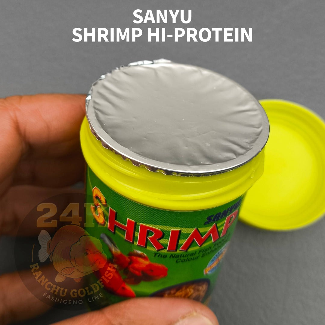 SANYU Shrimp Hi-Protein Fish Food Natural Dried Shrimp for Goldfish, Cichlids, Turtles & Aquatic Pets Color Enhancing