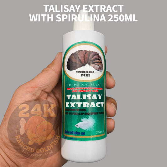 Talisay Extract with Spirulina 250ml Natural Water Conditioner & Color Enhancer for Betta, Goldfish & Aquarium Fish